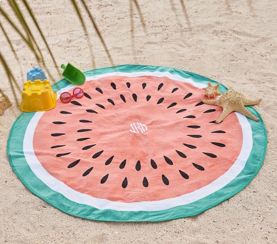 Watermelon Round Beach Towel | Pottery Barn Kids