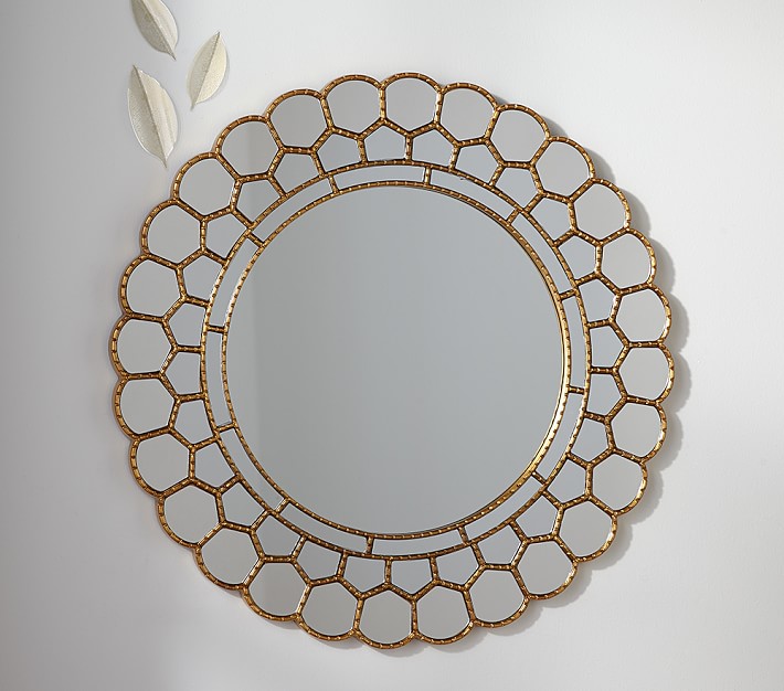 Gold nursery clearance mirror