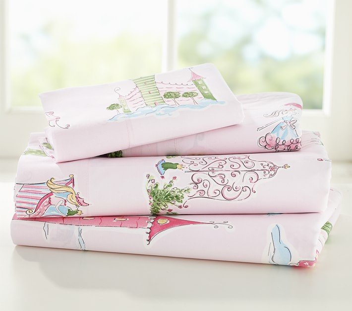 Pottery barn outlet kids princess sheets