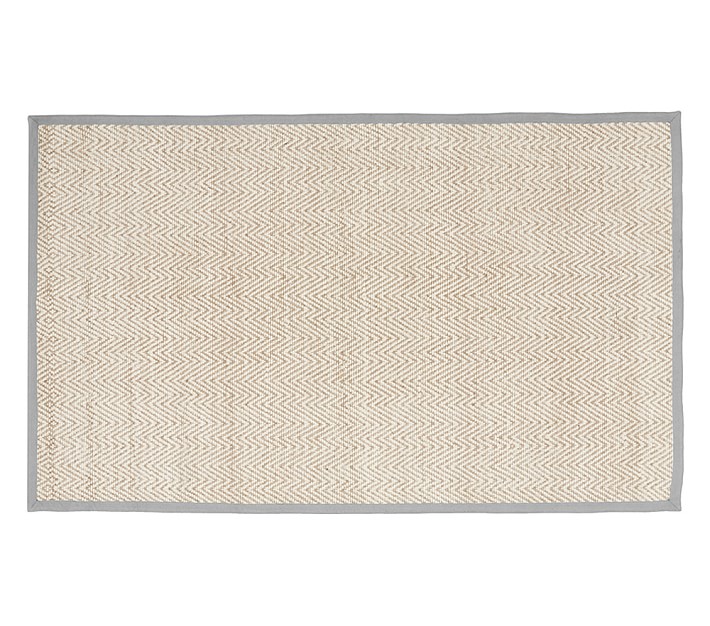 Gray Chenille Jute Solid Border Rug Solid Color Rug Pottery Barn Kids