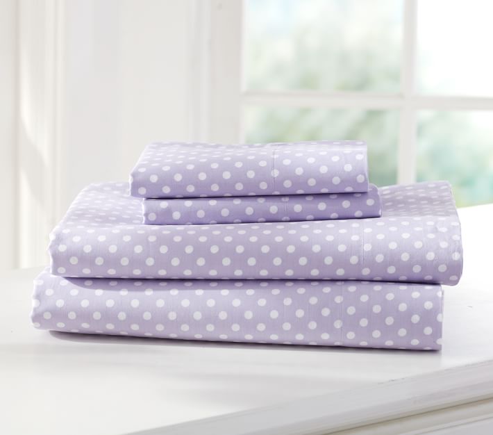 Pottery barn store polka dot sheets