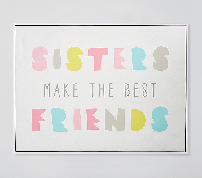 Best Friends Sister Wall Art Sisters Digital Art Print Sisters