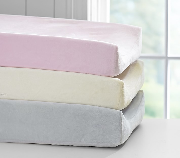 Luxe Chamois Changing Pad Cover Changing Table Pad Pottery