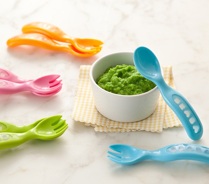 Miniware Silicone Baby Spoon for Training - BPA Free Baby Utensils