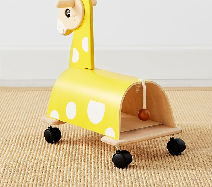 Giraffe Wood Ride-On Toy | Pottery Barn Kids