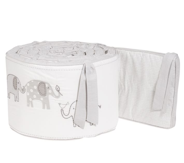 Pottery barn on sale elephant crib bedding