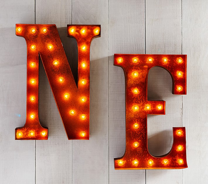 Marquee Light Up Letters, Marquee Numbers With Lights