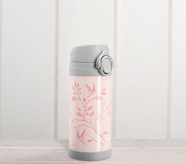 Monique Lhuillier Pink Birds Kids Water Bottle | Pottery Barn Kids