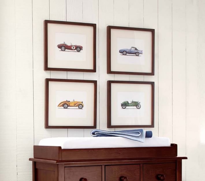 Vintage Roadster Framed Wall Art Set Pottery Barn Kids
