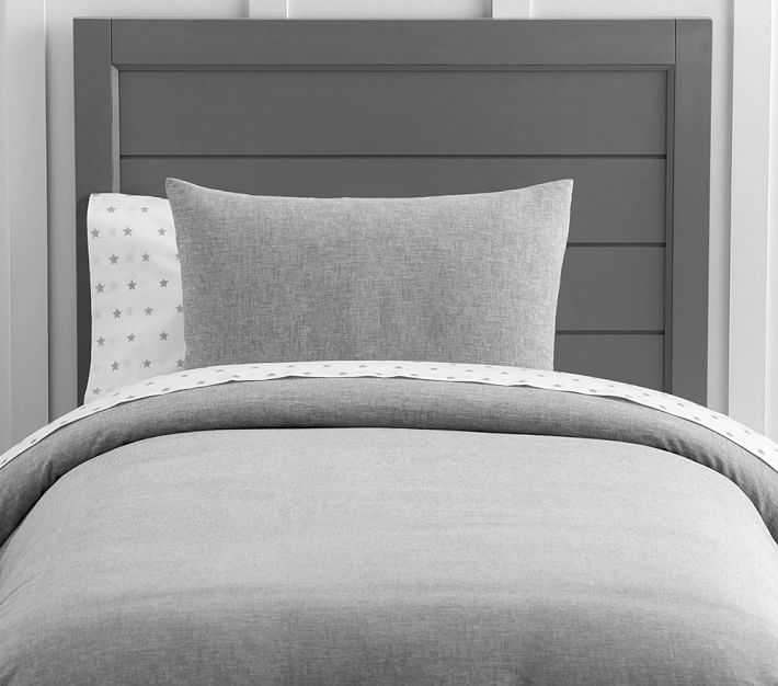 Boys Linen Cotton Blend Kids' Duvet Cover Pottery Barn Kids