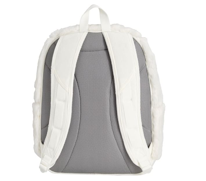 Kid's Unicorn Faux Fur & Faux Leather Backpack In White Multi