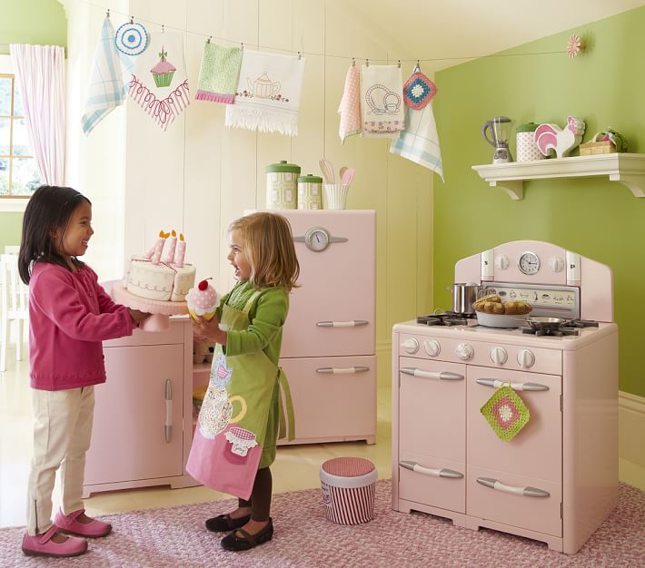 Pottery Barn Kids Pink Retro Kitchen Collection