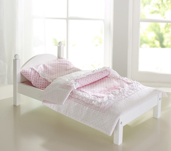 pottery barn kids doll bed