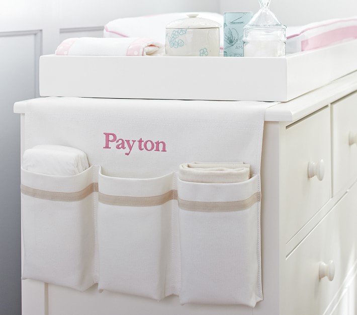 Khaki Harper Changing Table Organizer Pottery Barn Kids