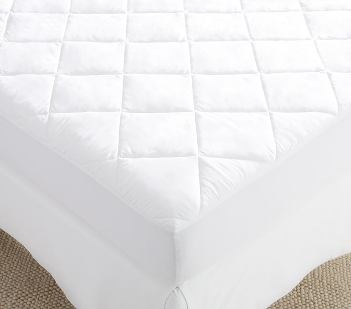 Carter's Keep Me Dry Waterproof Layer Quilted Fitted Crib Pad, White 