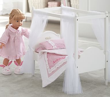 pottery barn kids doll bed