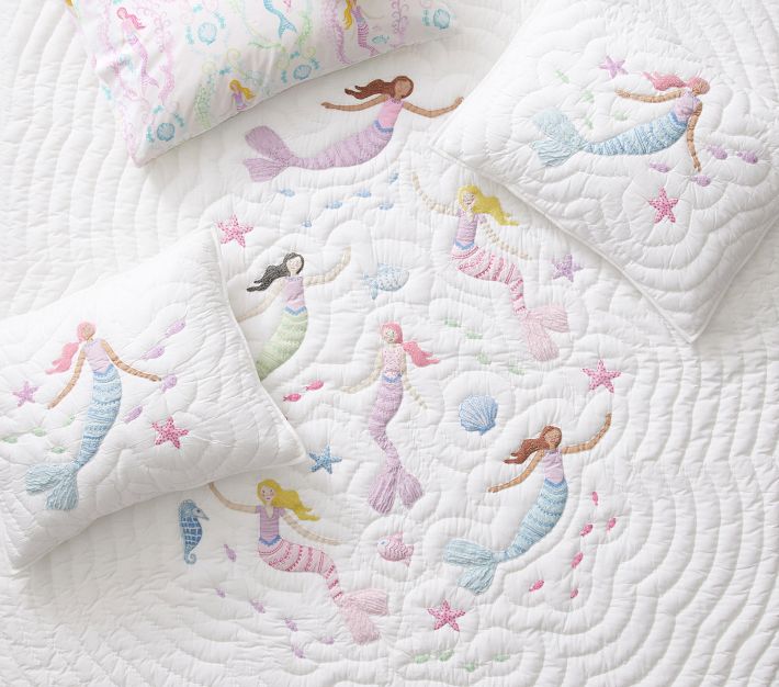 Pottery barn 2024 kids mermaid sheets