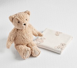 The St. Jude Oatmeal Bear & Baby Blanket Gift Set