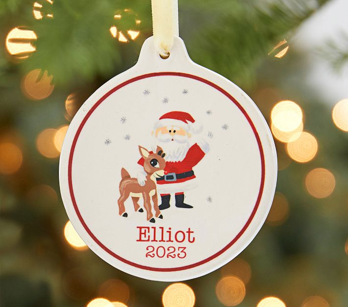 Rudolph the Red-Nosed Reindeer® Personalized Christmas Ornaments ...