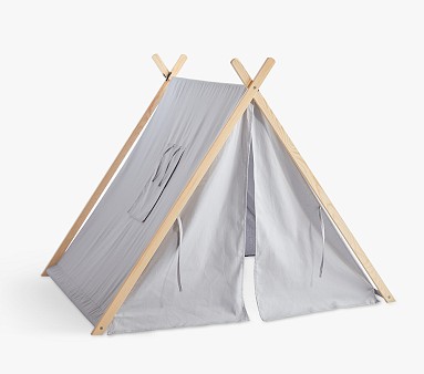 Member's Mark Recycled Fabric Outdoor Play Tent, Wooden Frame, Foldable