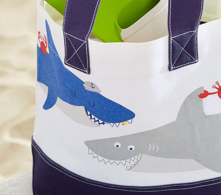 Great White Shark Glitter Vinyl Tote Bag!