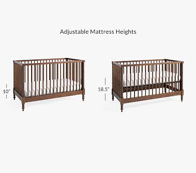 Chris Loves Julia Turned Wood Convertible Crib | Pottery Barn Kids