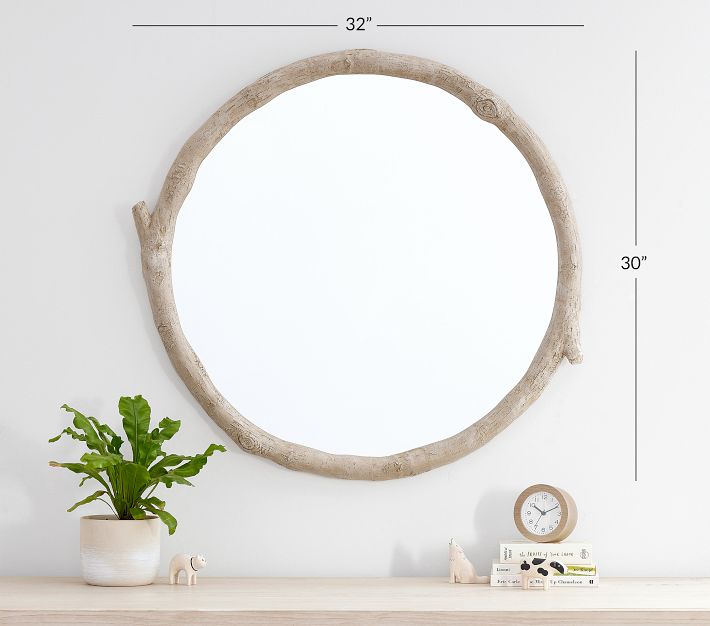 Birch Round Mirror