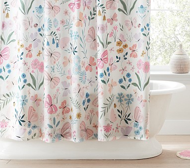 Butterfly Shower Curtain  
