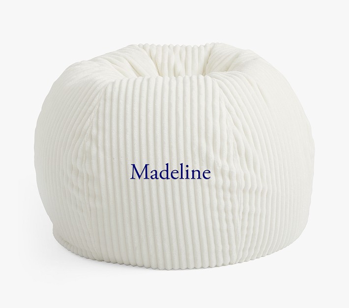 Ivory Ribbed Chamois Anywhere Beanbag™