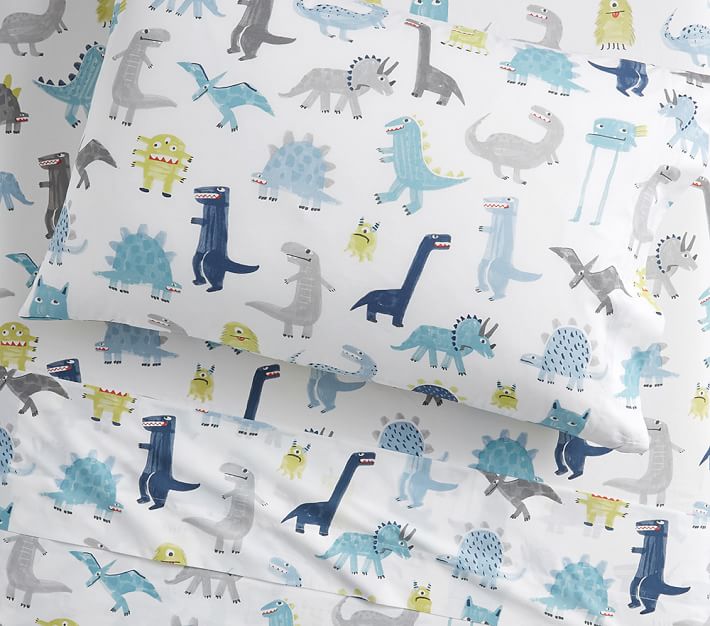 Pottery barn clearance kids dinosaur sheets