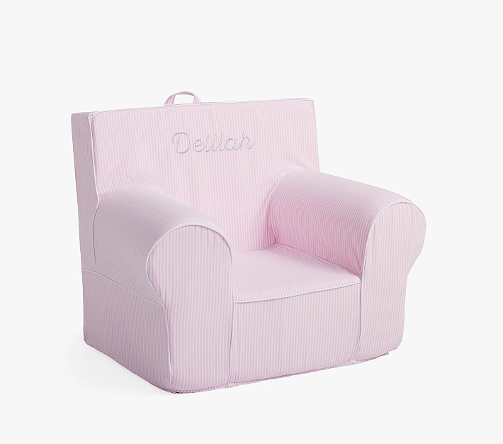 Kids Anywhere Chair®, Pink Oxford Stripe Pottery Barn Kids
