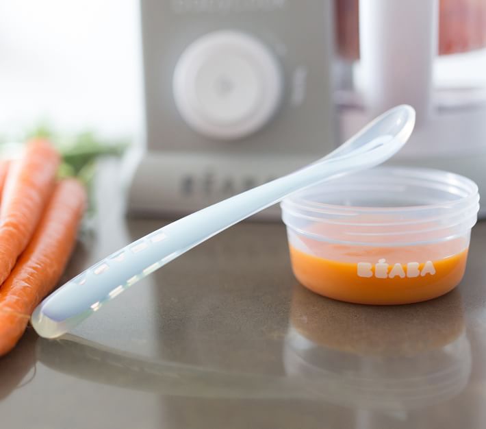 Beaba Second Stage Silicone Baby Spoons Set of 4 - Assorted