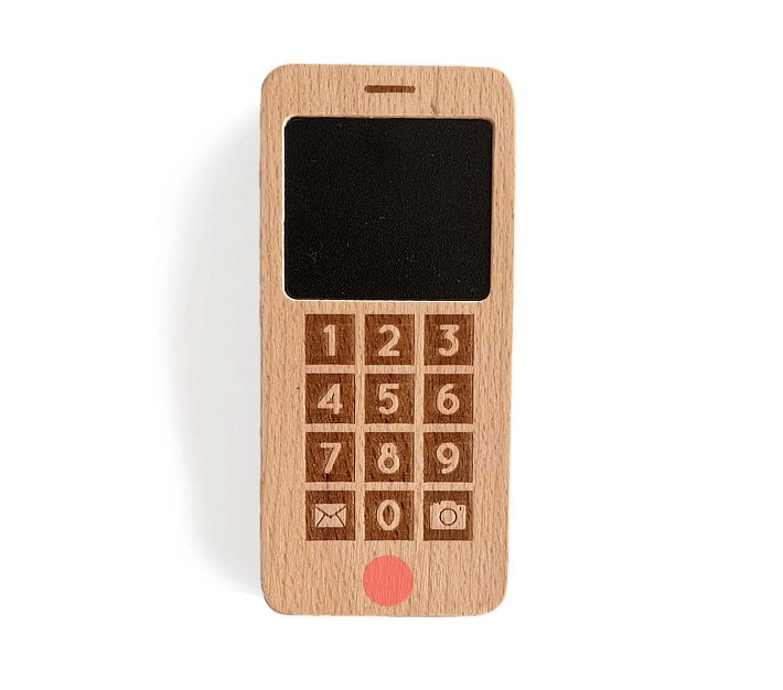 Wooden cell cheap phone toy