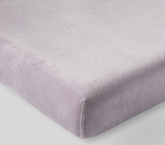 Velour Organic Crib Fitted Sheet | Pottery Barn Kids