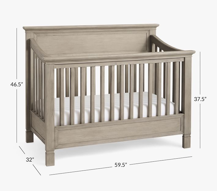 Lennox furniture 4 in 1 Travel Baby Crib Grey