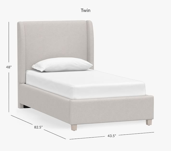 Pottery barn wingback discount bed