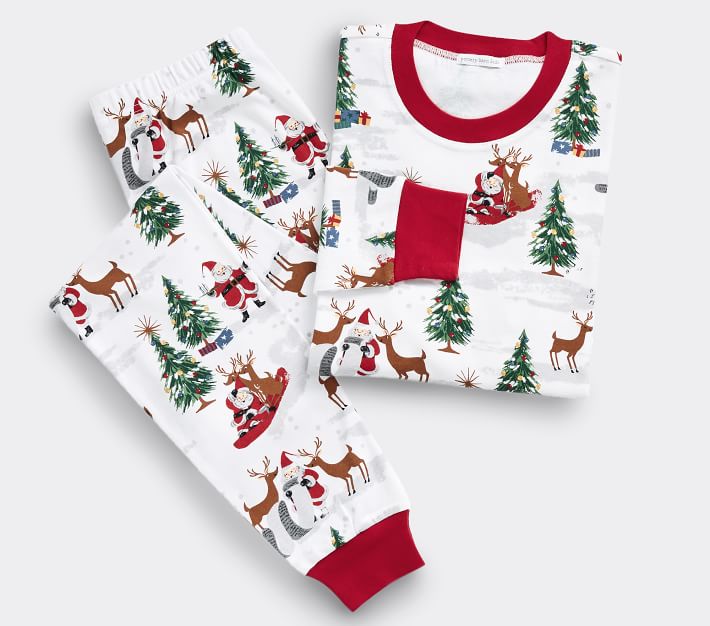 Pottery barn 2025 kids christmas pjs