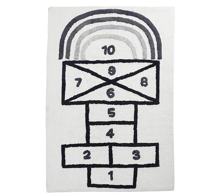 Machine Washable Hop Scotch Play Rug Pottery Barn Kids