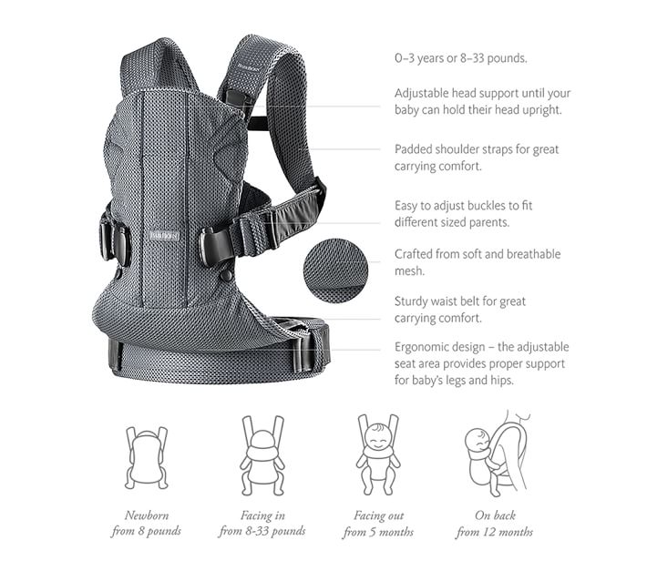 Baby bjorn carrier store one air instructions