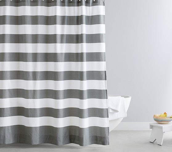 Rugby Kids Shower Curtain | Pottery Barn Kids