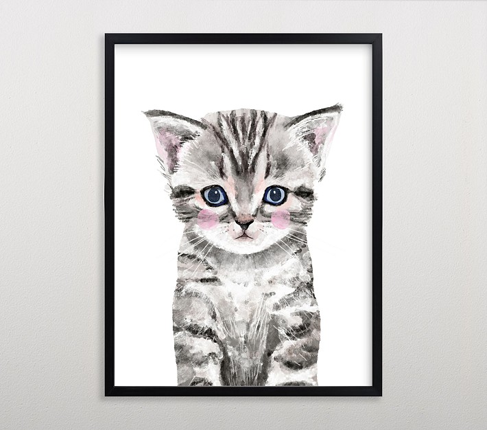 Limited Edition Minted® Baby Animal Kitten Wall Art by Cass Loh