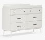 west elm x pbk Mid-Century 6-Drawer Changing Table | Pottery Barn Kids