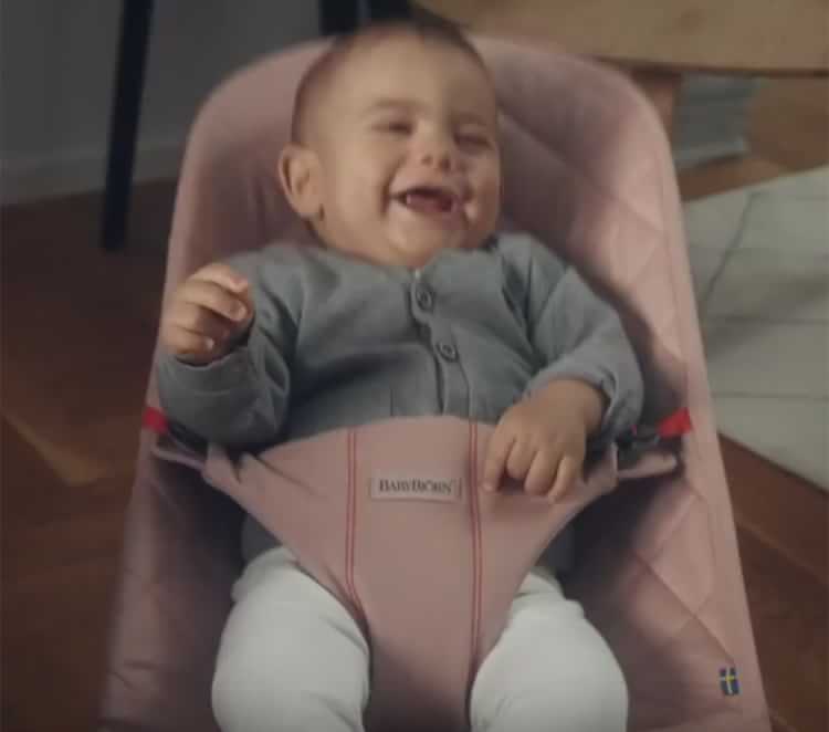 BABYBJÖRN® Quilted Cotton Baby Bouncer Bliss Baby Rockers Pottery