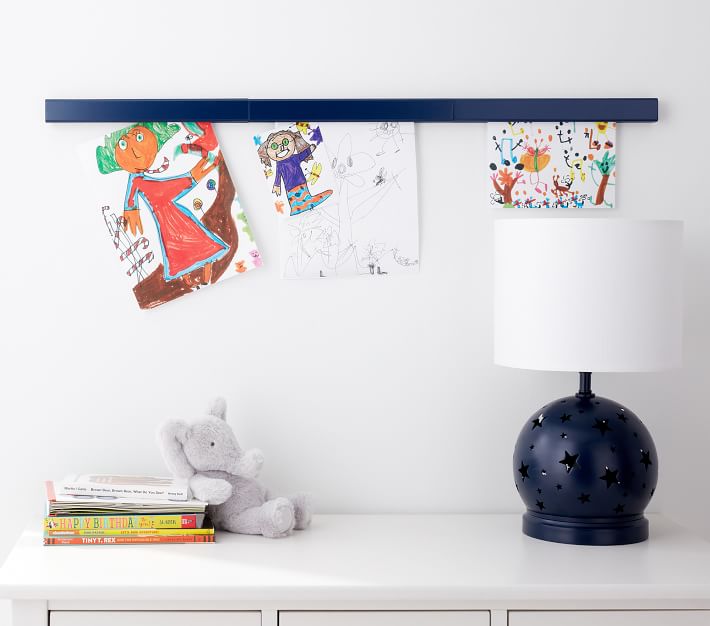 Easy Magnetic Kids Art Gallery Wall Display DIY - Tiny Hands, Tidy