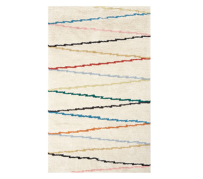 Rainbow Zigzag Rug Pottery Barn Kids