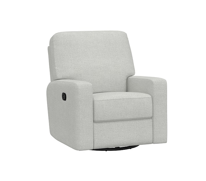 Comfort Square Arm Manual Power Swivel Recliner Pottery Barn Kids