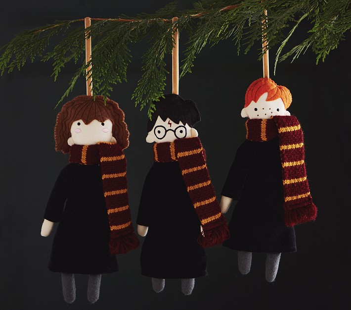 Christmas Tree Harry Potter ornament Handmade Hogwarts Glitter Santa New