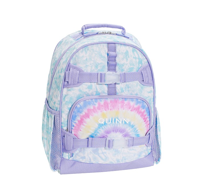 Rainbow Tie Dye Backpack & Slim Water Bottle Bundle, Pottery Barn Teen