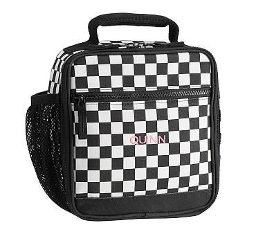 Kids Lunch Box - Black / Tan & White Checkered – Ledger Nash