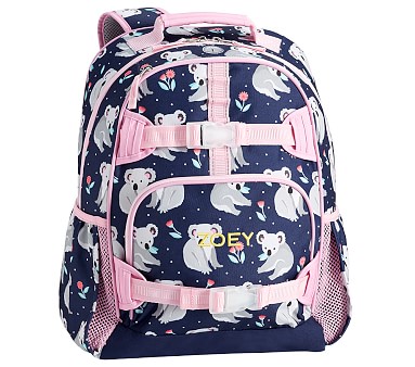 Pzuqiu Galaxy Koala Backpack and Lunch Bag Set for Girls